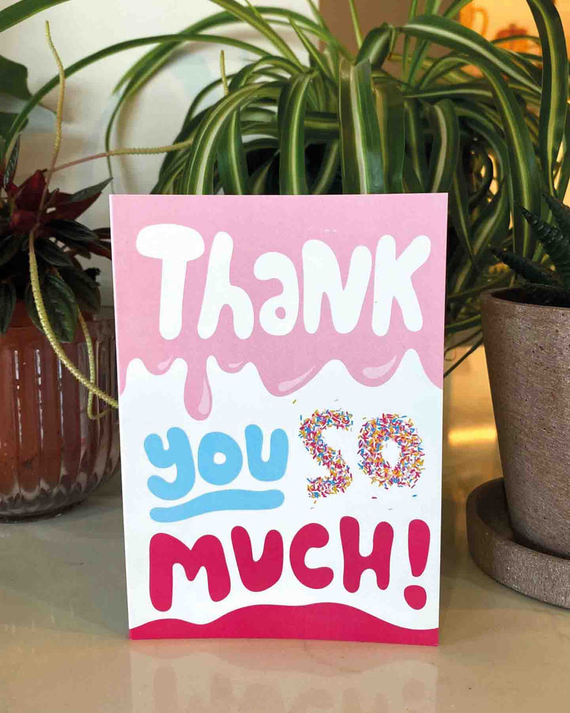 thank you so much greeting card product image