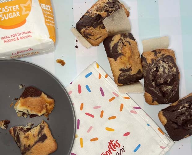Mini Marble Loaf Cakes