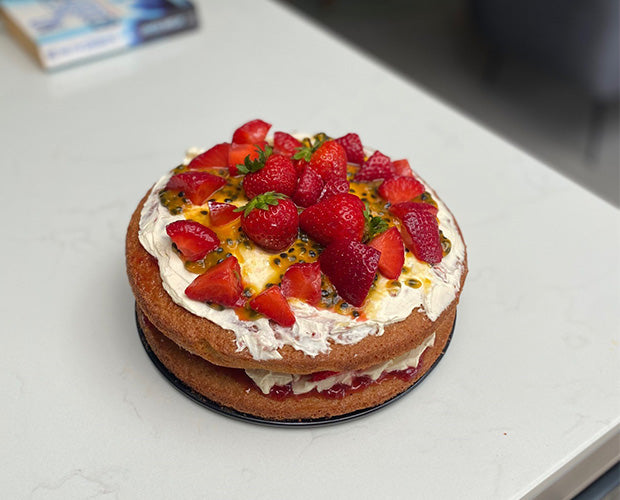 Passion Fruit Victoria Sponge Cake