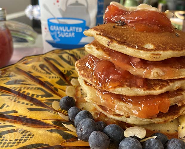 Super Easy Blueberry Pancake Recipe