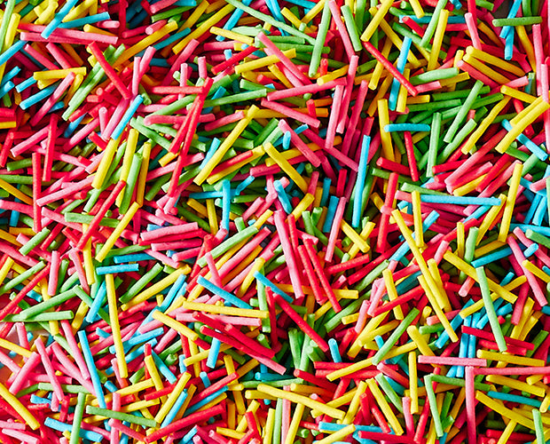 Colourful sugary sprinkles