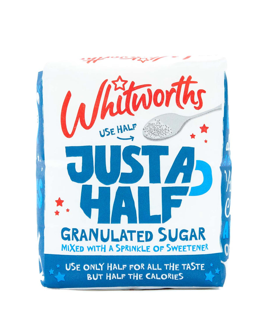 SUGAR•*¨*•.¸♬︎ 750g Just A Half Sugar with Sweetener Bag – Whitworths Sugar
