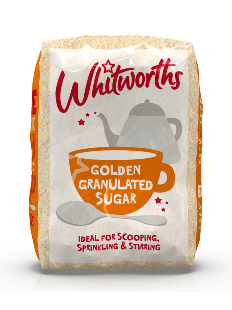 Pack shot of Whitworths Golden Granulated 1kg bag