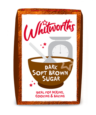 Bag of Whitworths Dark Soft Brown sugar