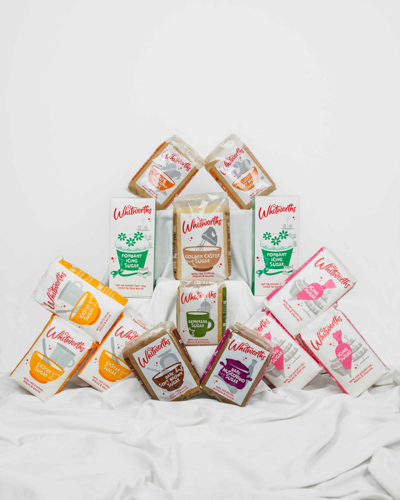 Image of a bundle of Whitworths Vegan baking sugars