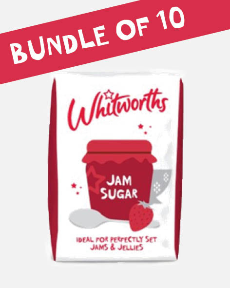 Image of a Bundle of 10 bags of Whitworths Jam Sugar 1kg bag